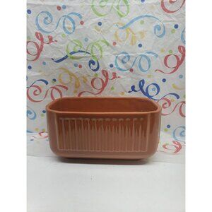 Vintage Haeger USA 225 Orange Ceramic Planter MCM Rectangular 9x5x4 inch Pot